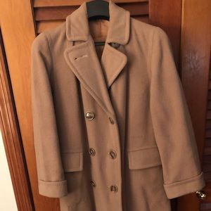 Women’s wool and camel hair coat.